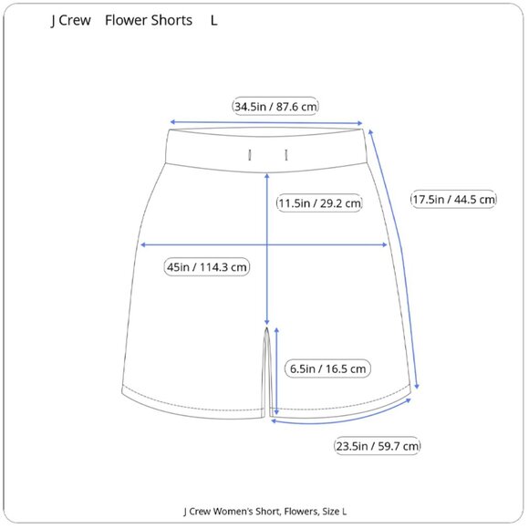 J.CREW Factory Floral Swim Trunks Shorts Men's Unisex L 6.5" Inseam Cotton - Picture 4 of 8